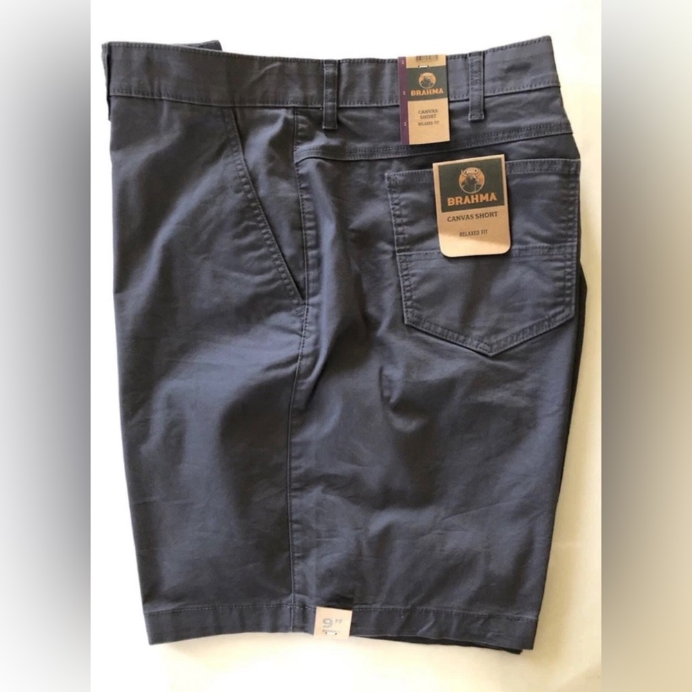 BRAHMA Mens Shorts Size 40” Gray  Canvas Relaxed Fit New